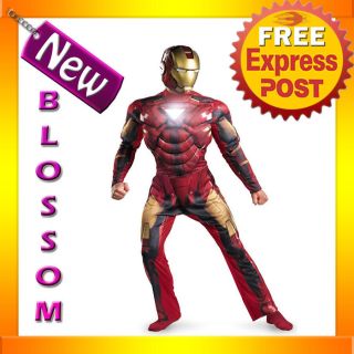 C559 Iron Man 2 2010 Movie   Mark 6 Deluxe Light Up Halloween Fancy 