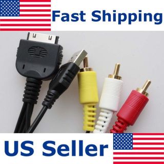 IPHONE IPOD A/V Cable FOR Pioneer CD IU230V Avic F900Bt Avic F700Bt 