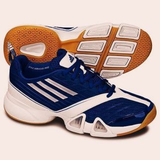 New Womens ADIDAS Volleio Royal Blue Indoor Volleyball Shoes Sneakers