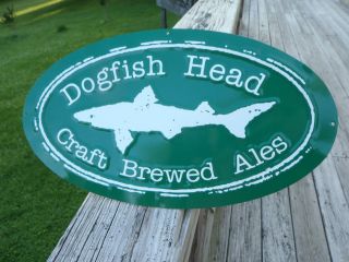 Brand New Dogfish Head Craft Brewed Ales Metal Beer Bar Sign