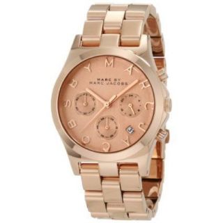 Marc by Marc Jacobs Womens Chronograph Rose Gold Tone Watch MBM3107 