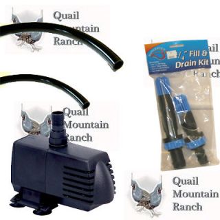   and Drain Irrigation kit includes Sunleaves fittings, tubing and pump
