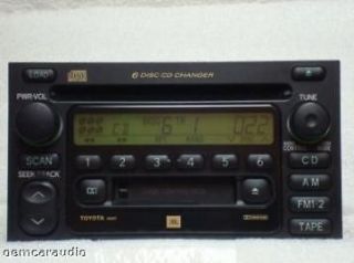   01 02 03 Camry 4Runner Tundra Sienna 6 CD Tape Player Radio JBL A56817