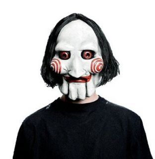 Saw Jigsaw Mask Adult Size Halloween Face Scary Theater PVC Spook 