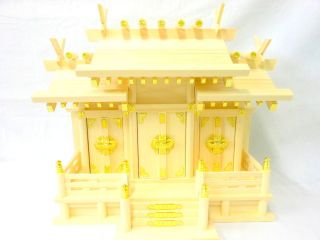 KAMIDANA Japanese Shinto Shrine miniature god shelf 3 doors Miniature 