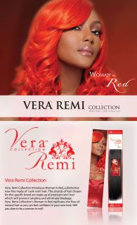   Vera Remi Remy Human Hair Women in Red 10L 12 14 18 20S