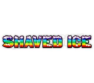 48 SHAVED ICE Concession Decal cart trailer stand sticker equipment