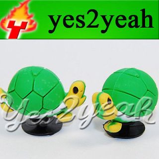 3D 2X Turtle Figure set Shoe Charms Fits Jibbitz #1249