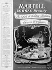 1939 Martell Cognac Brandy Holiday Tradition Recipes Silver Setting 