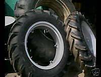 FORD JOHN DEERE (2) 11.2x28 Tractor Tires w/ Rims & (2) 400x19 3 rib w 