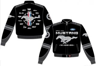   Size L 3X Ford Mustang Horse 2011 Racing Jacket Coat Jh Design NEW