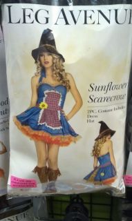 NEW Womens Storybook Costume Sunflower Scarecrow Wizard of Oz Small 