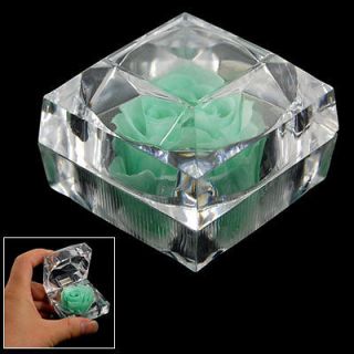   lot 12 Crystal Clear Plastic Jewelry Boxes NEW display case NR SALE