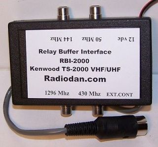 Amplifier keying relay interface for Kenwood TS 2000 VHF/UHF buffer 