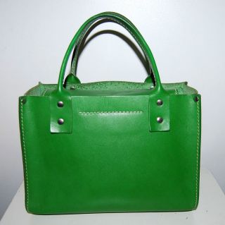 Kate Spade leather green London Sawyer purse tote handbag shopper bag