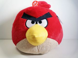Angry Birds 12 Jumbo Big Red Bird Plush New with Sound 12 inch