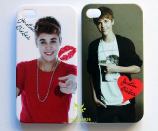 2pcs Justin Bieber Hard Back Case Cover for iphone 4 4S justin bieber 