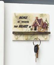Newly listed Decorative Magnetic Key Rack (Home is where the heart is)