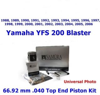 1988 2006 YAMAHA BLASTER YFS 200 NAMURA 66.92 mm .040 Top End Piston 