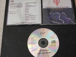 ELP   LAST IMPRESSION/LIVE CD EMERSON LAKE AND PALMER