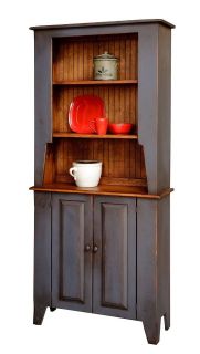   Furniture Hutch Decor Rustic Shaker Country Kitchen Cottage Painted