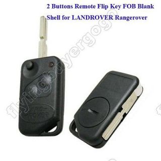 New 2 Buttons Remote Flip Key FOB Blank case Shell for LANDROVER 