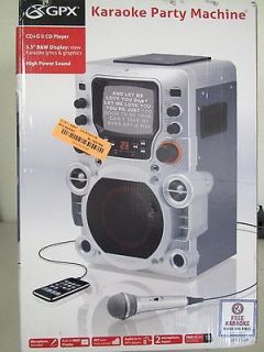 GPX JM250S Party Machine CD+G Karaoke System w/ Monitor