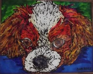 King Charles Cavalier Spaniel Dog Original Painting