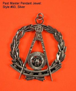   Masonic Past Master Jewel Pendant Medallion Officer Fraternal Regalia