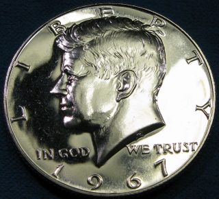 1967 SMS Kennedy Half Dollar 40% Silver From Special Mint Sets 25 
