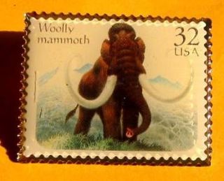 Wooly Mammoth Ice Age Stamp pin lapel pins hat 3078 new