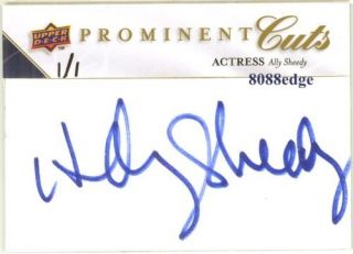 2009 PROMINENT CUTS PSA/DNA AUTO ALLY SHEEDY #1/1 AUTOGRAPHTHE 