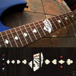 Playing Card (WS) Fret Markers Inlay Sticker Guitar