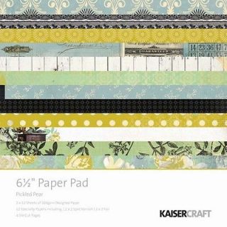 Kaisercraft   Pickled Pear Collection   6.5 x 6.5 Paper Pad