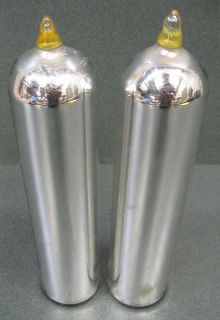 LOT (2) Pyrex Glass Liquid Nitrogen Vacuum Dewars LN2 200mm x 34mm 8 