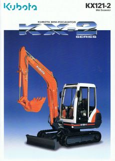 Kubota KX121 2 Mini Excavator Construction brochure 2000
