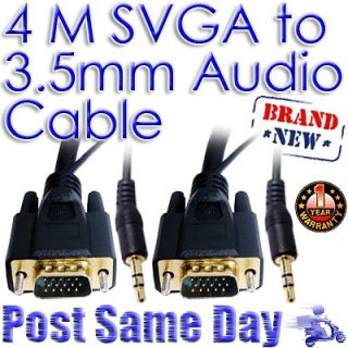 vga cable with audio in Monitor/AV Cables & Adapters