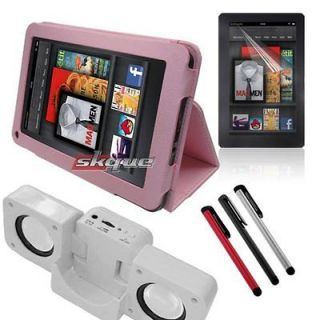   Case Bag Cover+Protecto​r Film+Stylus Pens+Speaker for  Kindle