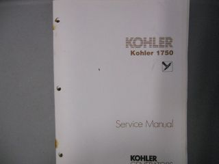 Kohler Generator Service Manual Kohler 1750