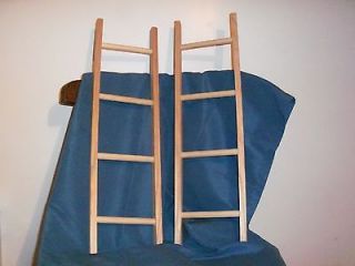 Ladders for pedal car fire trucks made from oak and poplar