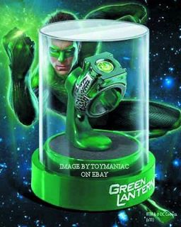 NOBLE COLLECTION GREEN LANTERN MOVIE POWER RING PROP REPLICA CLEAR 