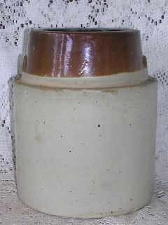 Old Vintage Antique Primitive Stoneware Canning Crock Kitchen Tool