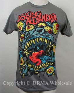 Authentic ASKING ALEXANDRIA Eyeball Monster Slim Fit T Shirt S M L XL 