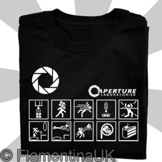 9135 APERTURE SCIENCE LABORATORIES #3 T SHIRT inspired by PORTAL 