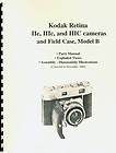 KODAK Retina Ia Camera Exposure Meter Lens Manual IIIc