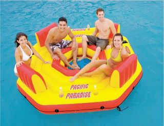   Paradise Island Lounge” Inflatable Float w/Free Air Pump (NIB