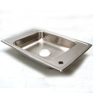   Stainless Single Basin Utility Sink Ext. 25x17 Sink 16x13.5