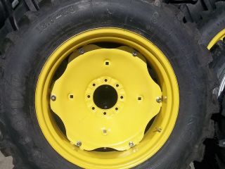   Deere, Kubota FIRESTONE SAT II Farm Tractor Tires w/Rims & Centers