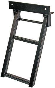 Retractable Truck or Trailer Step, Ladder, 2 Rungs. For Car Hauler 