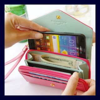 Kawaii Wrist Wallet Pouch Wristlet for Cell Phone iphone Galaxy S